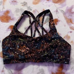 Lululemon sports bra floral pattern size 6